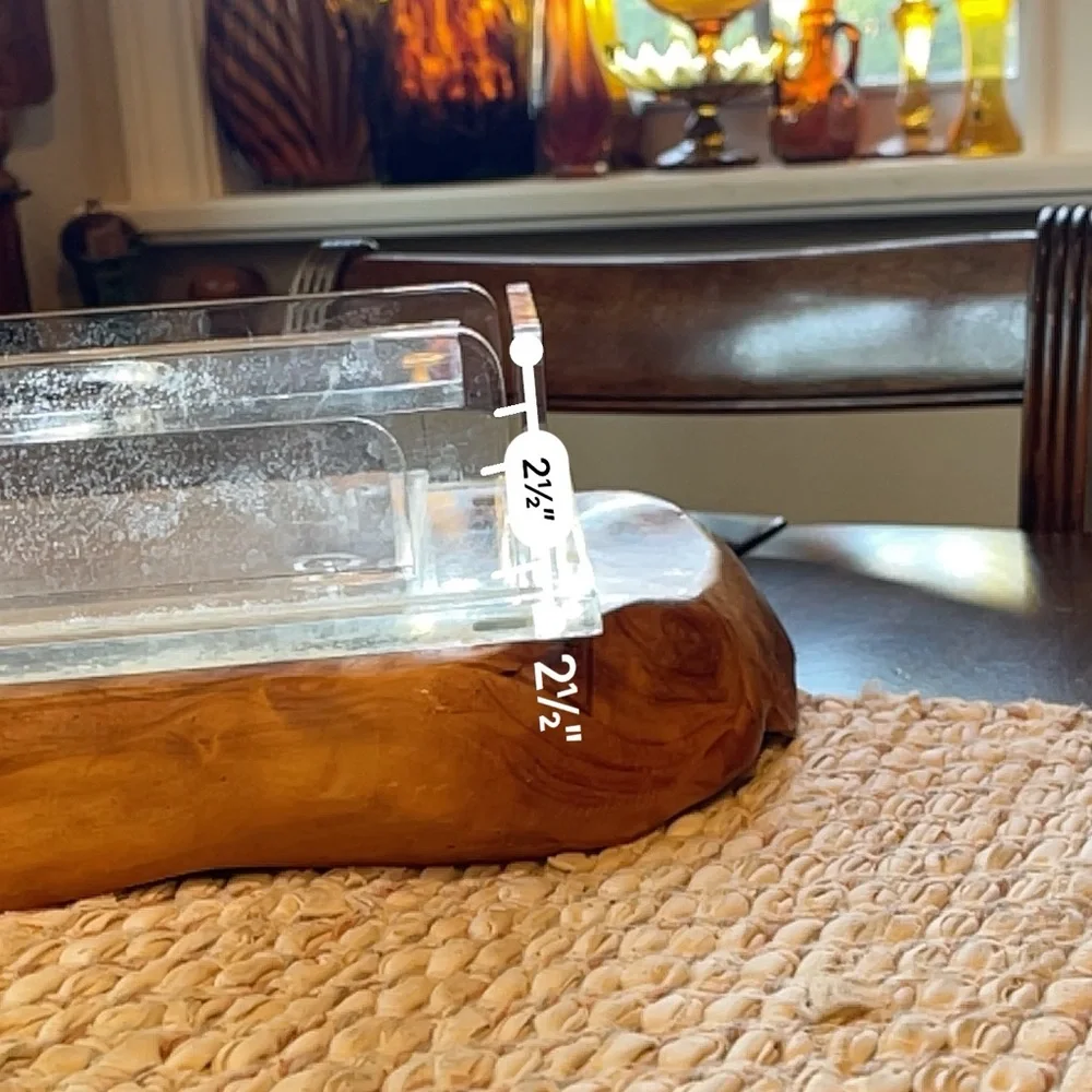 Lucite Acrylic Tissue Box Mid Century Modern Vintage